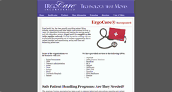 Desktop Screenshot of ergocare.net